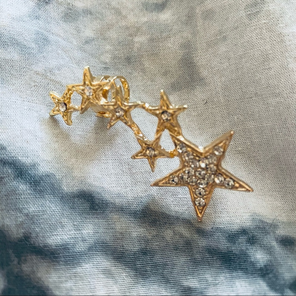 Star earring cuff